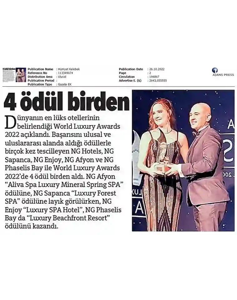 Ng Hotels Basinda Biz Hurriyet Gazetesi 2
