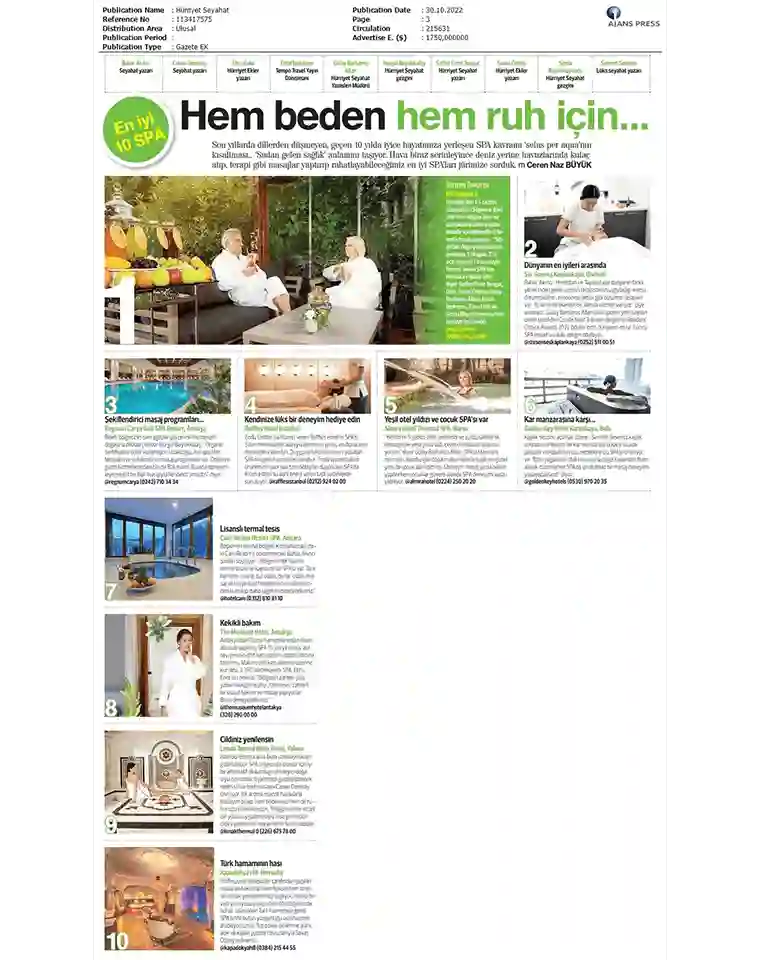 Ng Hotels Basinda Biz Hurriyet Gazetesi 1