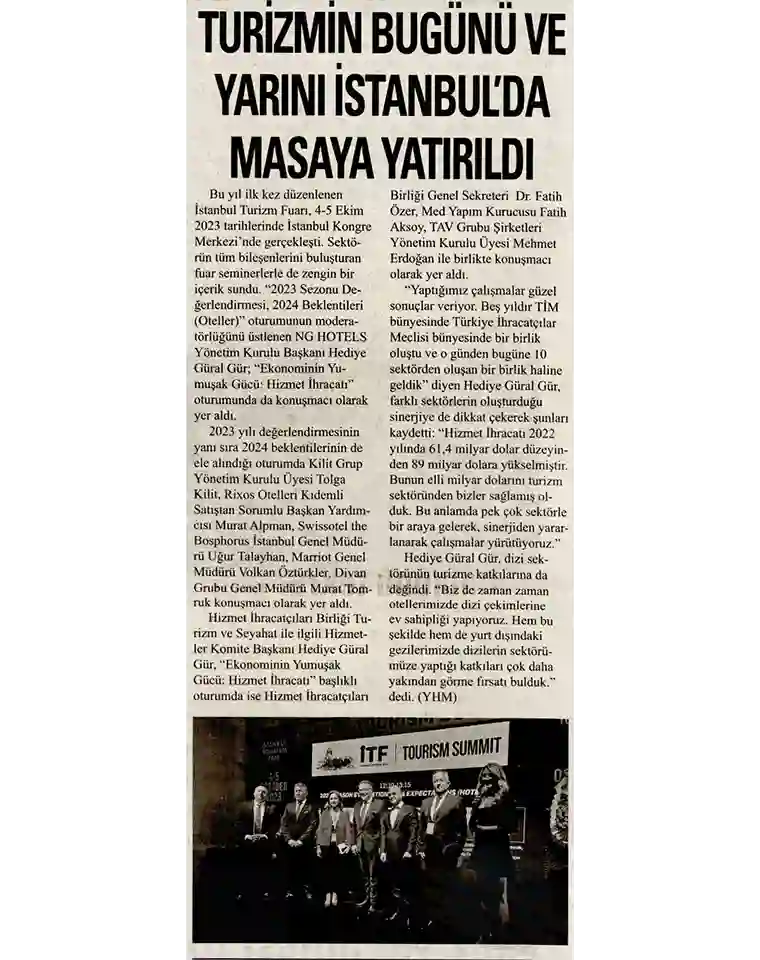 Ng Hotels Basinda Biz Yeni Gun Gazetesi Card