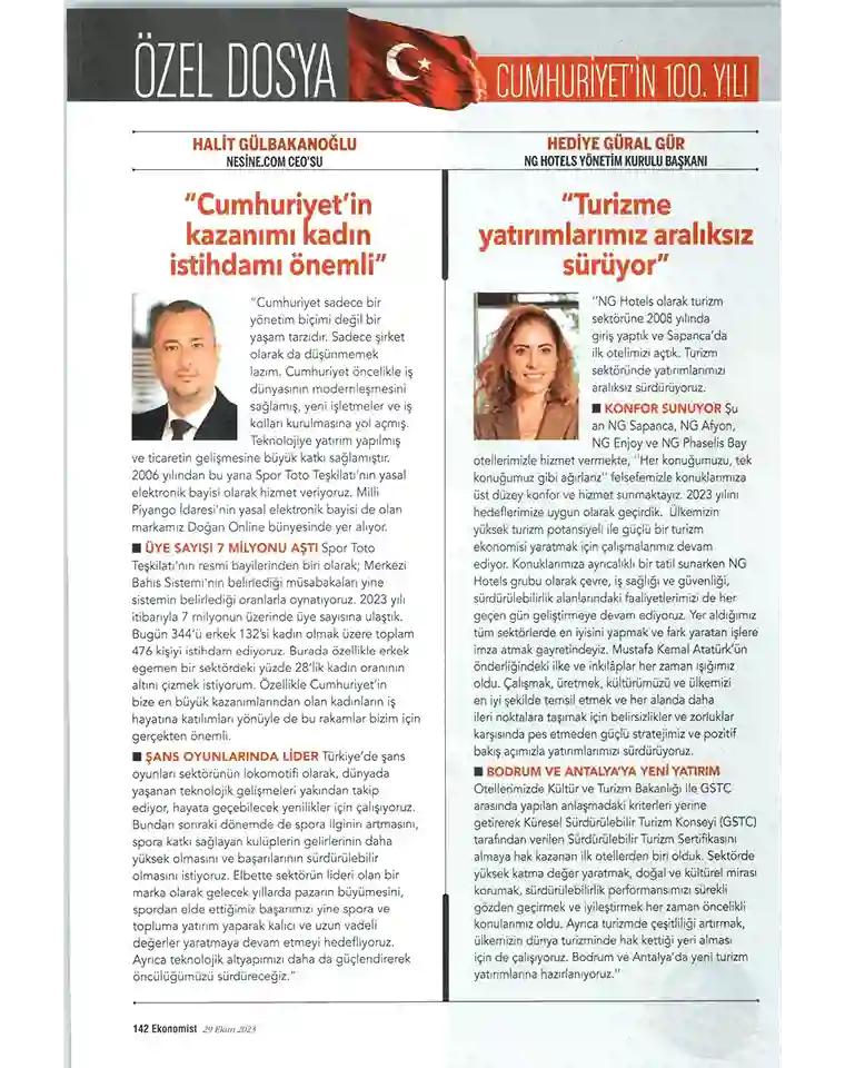 Ng Hotels Basinda Biz 100Yil Card