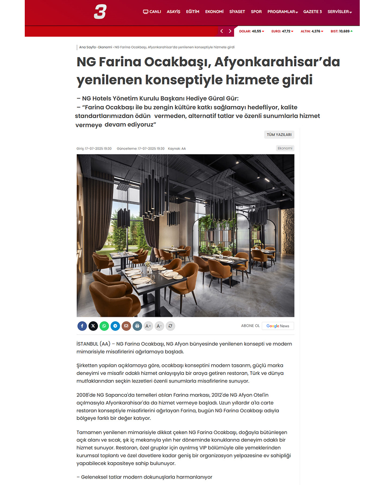 Ng Hotels Basında Kanal Uc D1